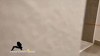 my girlfriend taking a bath - caught filming but she’s into it