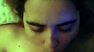 Brunette Milf Deepthroats Husband's Cock Passionately!