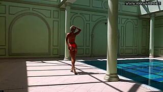 OMG, I’m Obsessed with Hot Russian Mary Kalisy by the Pool, So Sexy!