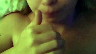 Brunette Milf Deepthroats Husband's Cock Passionately!