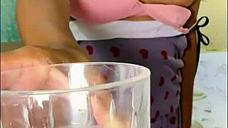 Solo Full Nude Video, Milk Dripping from My Boobs into Glass, Dildo Deep in My Pussy