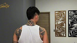 ugh, my hermanastro spies on me masturbating... then i let him screw me, salomé gil!