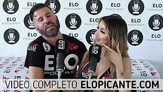 Elo podcast interacts with Veve Valencia
