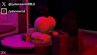 Pounding an obedient puppy girl in the cage - roblox