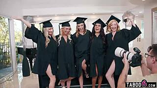 Milfs' Graduation Party Turns Into Insane Reverse Gangbang!