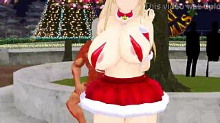 i can’t get enough of mmd bismarck in this christmas apple pie scene!