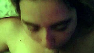 Brunette Milf Deepthroats Husband's Cock Passionately!