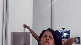 Hey, watch me flash for a fan online! He went wild jerking off and made me cum hard, part 2!