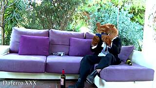 Petite Latina Fucks Teddy Bear!