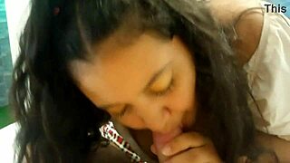 Colombiana Latina shocks her boyfriend with a steamy hot blowjob.