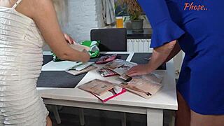 I watched Laura and Marta in pantyhose seduce a guy.