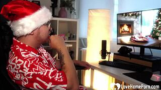 our naughty christmas kitchen bang got caught, and she craves it rough!