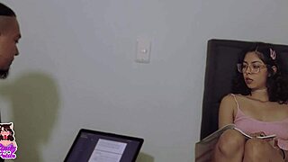 Professor says, 'Let's teach,' but student wants blowjob and missionary sex.