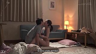 kanna misaki teaches kissing as married sister in subtitles