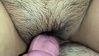 wifey teases cock with wet pussy and handjob