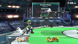 green plumber encounters innocent twins in a game