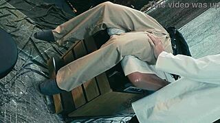 This insane young woman is kept in a cell just for using her tight wet pussy