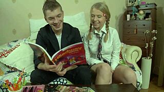 Why Does This Blonde Teen Suck Such a Huge Cock?