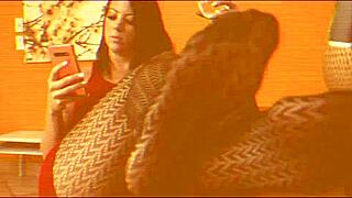 my step sister gabriela lopez gives me a footjob, do you want to watch?