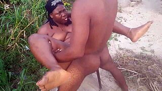 dialogic-provocative epic outdoor bush bang, part 2, how wild can this hairy heavyweight get?