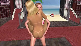 3D Shemale Lifts And Fucks Tight Babe's Pussy In Anime Hentai Style