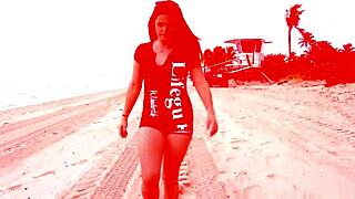 Public blowjob, lifeguard sucks dick on break, wow! 😲