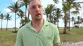 just chilling with a lustful homosexual stud during a wild blowjob contest.