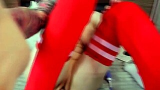 she uses a huge dildo on webcam