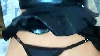 Hey, petite Venezuelan model, what happens after the costume party? Her best friend approaches her.