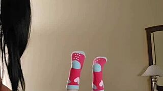 emy angel massages petite redhead body