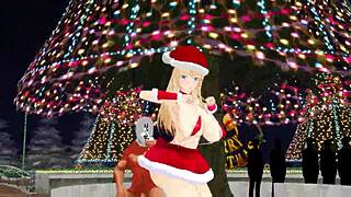 i can’t get enough of mmd bismarck in this christmas apple pie scene!