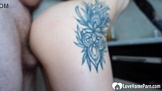 Filthy step sis begs for swift kitchen cock pounding