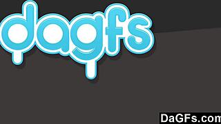 Young blondes' first oiled massage with vibrator