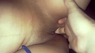 i got my cuñada so hot with a pussy rub she swallowed all my load