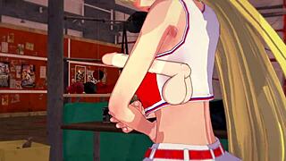 stunning blonde cheerleader gets fucked in hentai