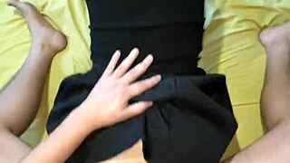 i had passionate amateur sex with a college girl after the party, bending her over for doggystyle.