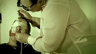 dominatrix april welcomes a man home for kinky caning and fucking 😈