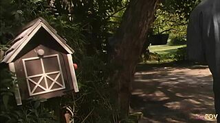 Two blondes dive into wet lesbian fun with a stunning Asian babe while fingering and fucking