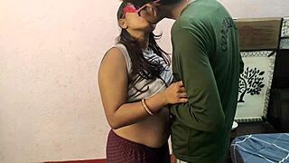 Stepsister and stepbrother sneak ass play at home alone