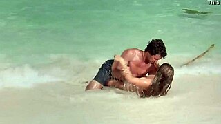 Kelly Brook Strips Nude on Survival Island Beach