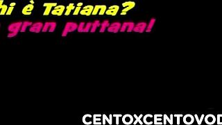 Tatiana the italian milf gets her ass fucked hard in anal action.