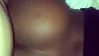 black couple bent over for intense doggystyle backshots!