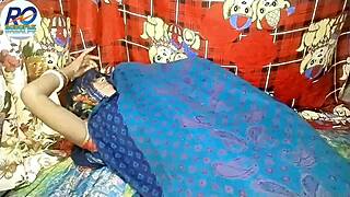 desi rashi aunty lifts saree for steamy fingering session, hindi audio adds raw spice