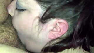 Damn! BBW delivers sloppy handjob with wild energy!