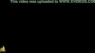 Goddess strokes my cock while I worship her big ass