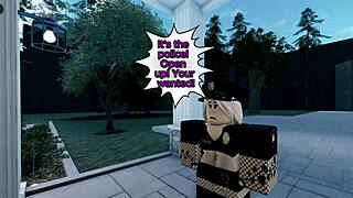 Bent Over Cute Police Officer Takes Monster Cock Doggystyle, Big Ass Banged Hard, Cum Explosion!