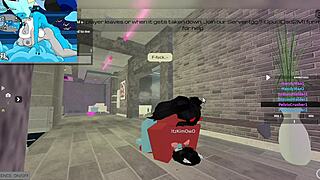 Demon fucks huge futanari cock