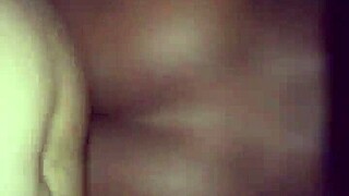 black couple bent over for intense doggystyle backshots!