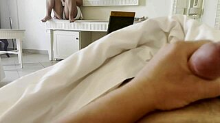 Imagine fucking your hot stepmom in a hotel room with her big tits bouncing wildly.