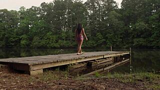 oh man, donnabella mortel lookin so hot in that bikini, freshwater vibes!